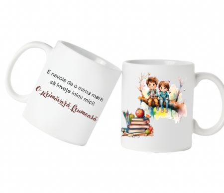 Cadouri aniversare - Cană personalizată pentru învățătoare sau profesoare COP2001