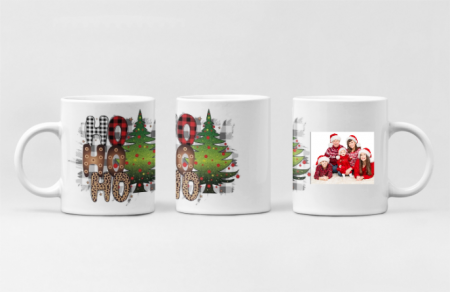 Cană personalizata - model HoHoHo, tematica de Craciun cu poza [1]