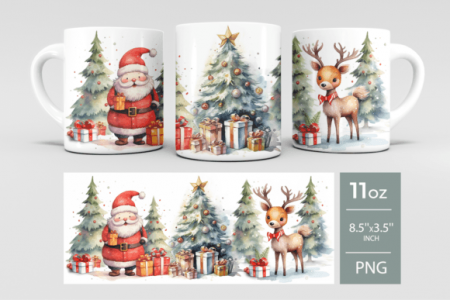 Căni personalizate de Crăciun - Cană personalizata  model Merry Christmas, tematica de Craciun CNMC1007