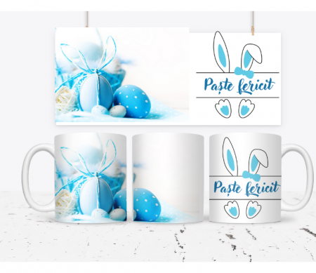 Cadouri aniversare - Cana personalizata Paste fericit CPF112_11