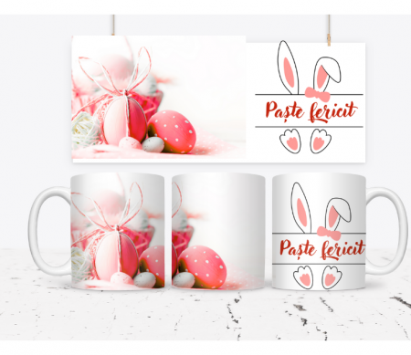 Cadouri personalizate - Cana personalizata Paste fericit CPF112_12