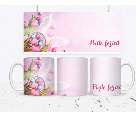 Cadouri personalizate - Cana personalizata Paste fericit CPF112_13