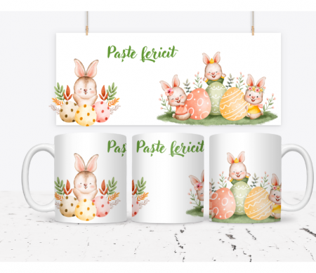 Cani personalizate copii - Cana personalizata Paste fericit CPF112_16