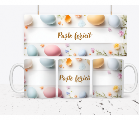 Cani personalizate copii - Cana personalizata Paste fericit CPF112_22