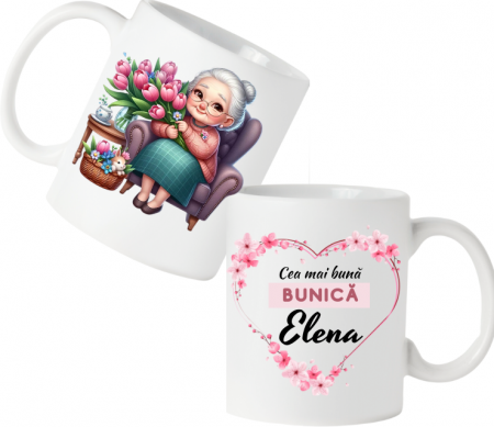 Cadouri Back to school - Cană personalizată pentru cea mai buna bunica COP3015