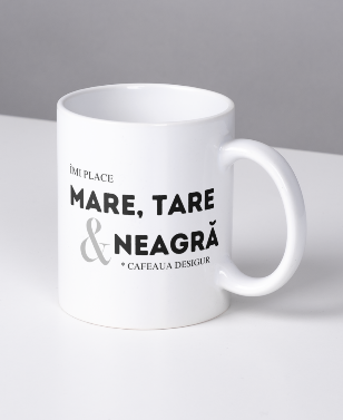 Cana personalizata amuzanta Cafeaua neagra, 330ml CFN2001 [1]