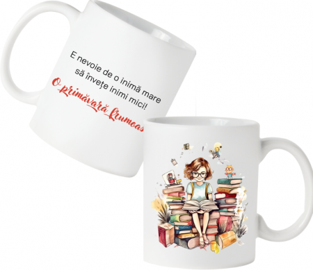 Cadouri Back to school - Cană personalizată pentru învățătoare sau profesoare COP20037