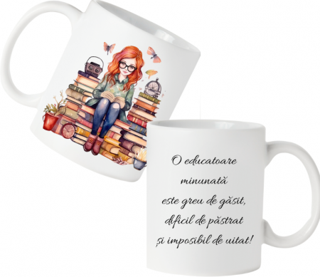 Cadouri aniversare - Cană personalizată pentru educatoare COP20038