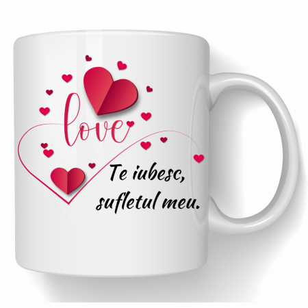 Cadouri Colegi, sefi sau angajati - Cană personalizată pentru ziua indragostitilor Valentines Day VD3007