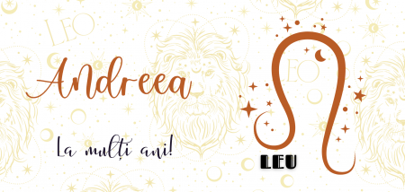 Cana zodiac LEU personalizata cu text poze sau mesaj CLEU119 [1]