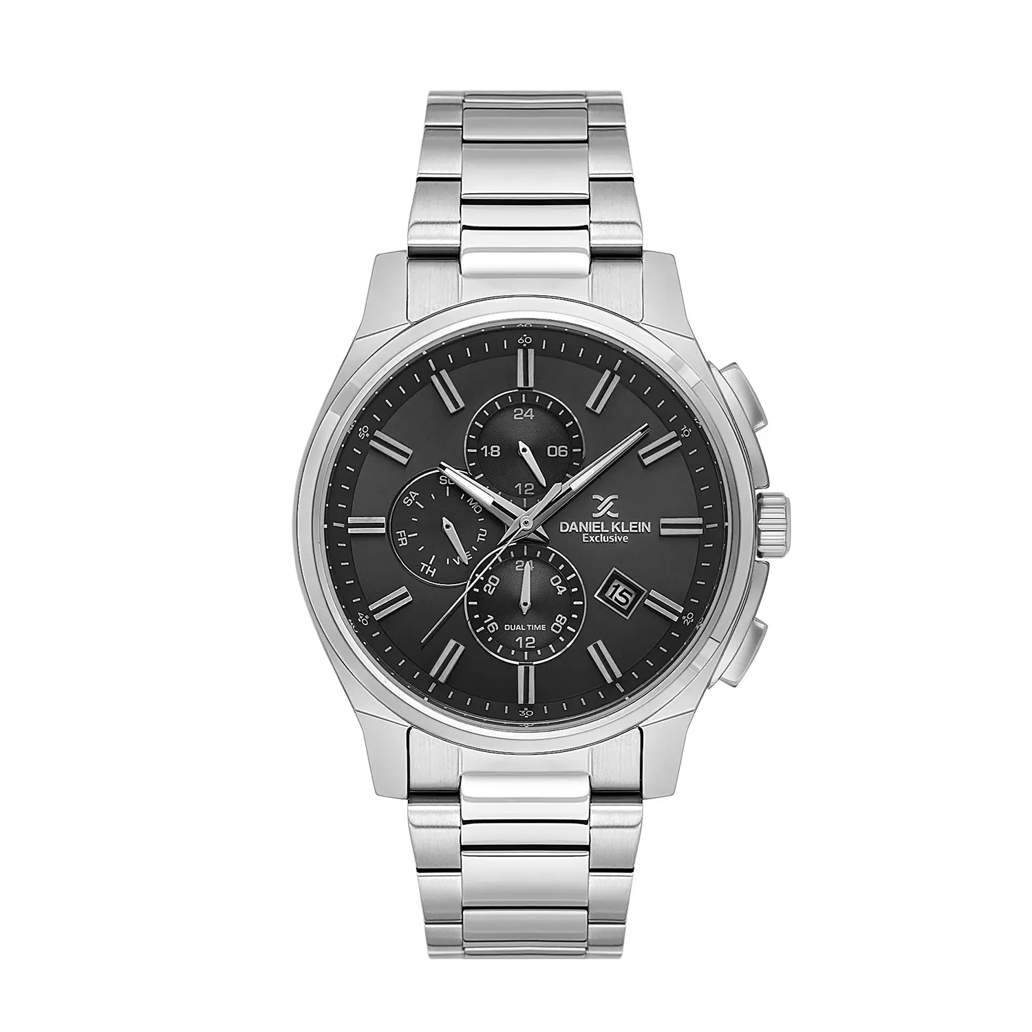 Ceasuri si Ochelari - Ceas barbatesc Daniel Klein Exclusive DK.1.14350-2, quartz, argintiu