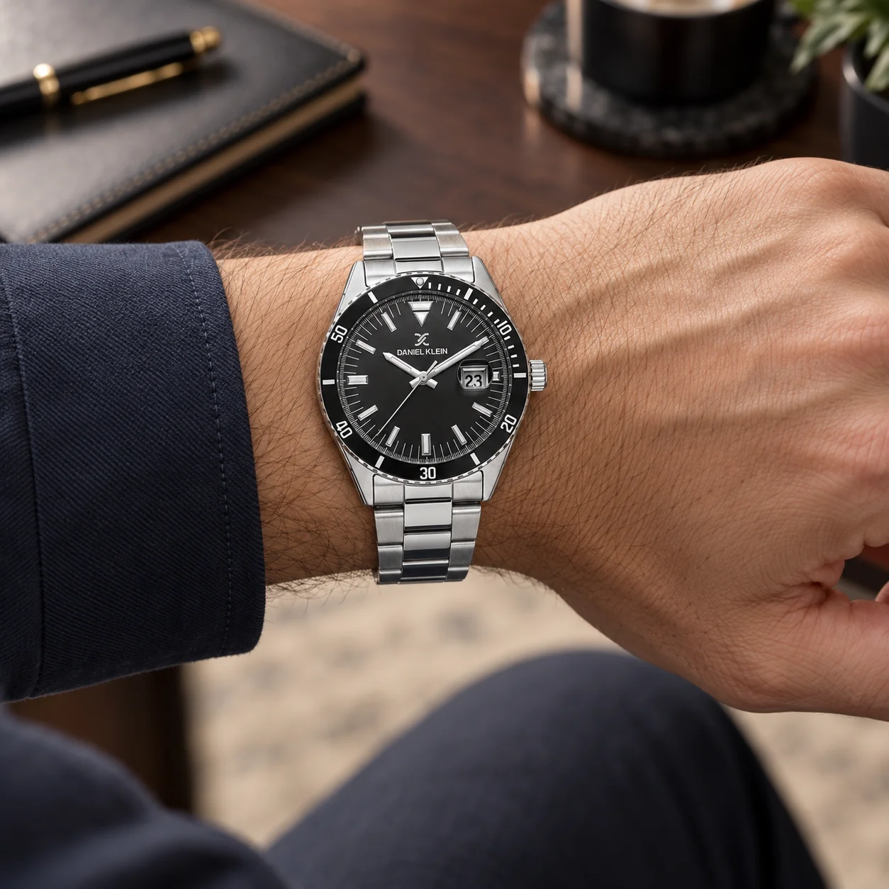 Ceas barbatesc Daniel Klein Premium DK.1.14337-2, argintiu, quartz [2]