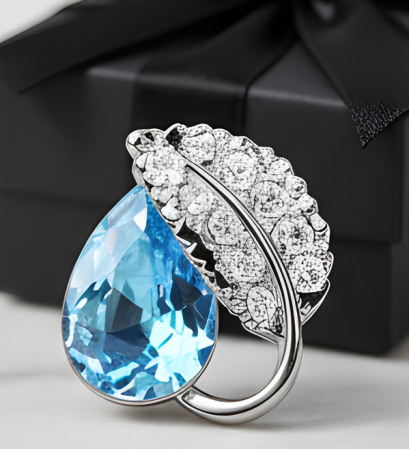 Cercei Leaves Highland cu cristale [6]