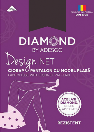 Ciorap plasa negru, Design Net, lycra, Colectie speciala [0]