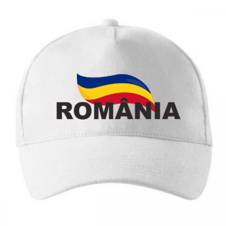 Cadouri pentru profesori sau absolventi - Sapca personalizata cu Steagul Romaniei pentru concursuri