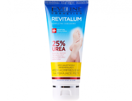 Manichiura & pedichiura - Crema regeneratoare pentru calcaie crapate, Revitalum 20% Urea, Eveline Cosmetics