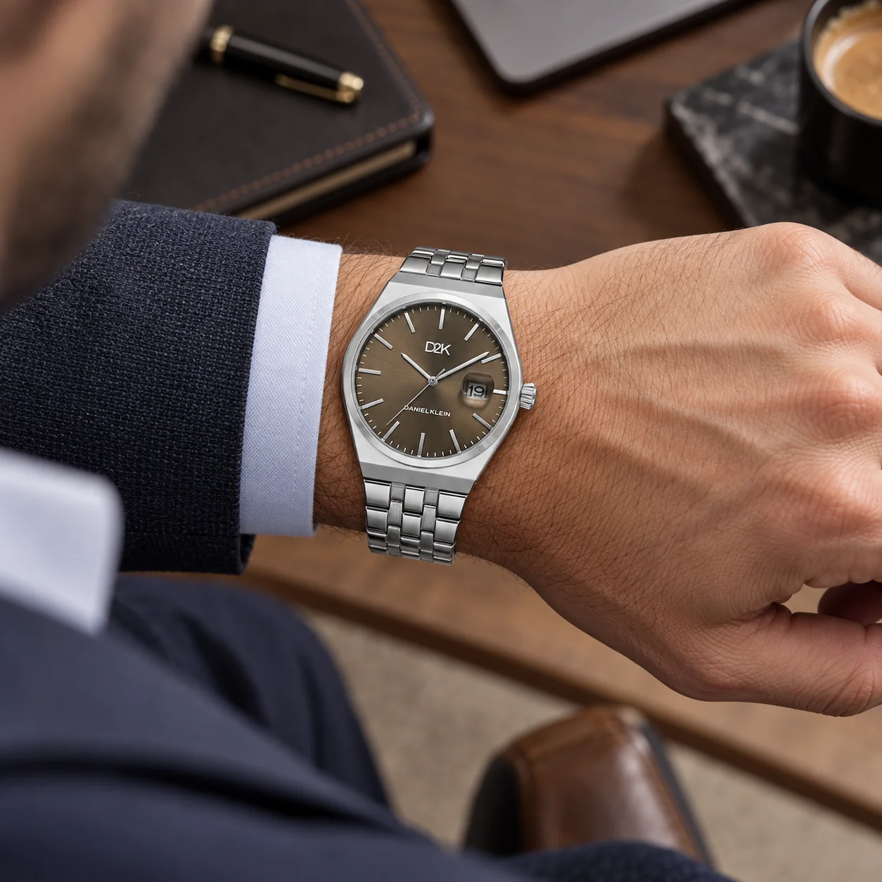 Daniel Klein D2K - Ceas barbatesc quartz argintiu DK.1.14471-5 [2]