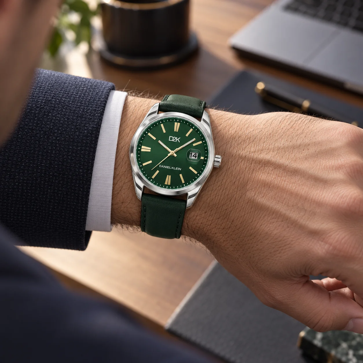 Daniel Klein D2K - Ceas barbatesc quartz verde DK.1.14460-4 [2]