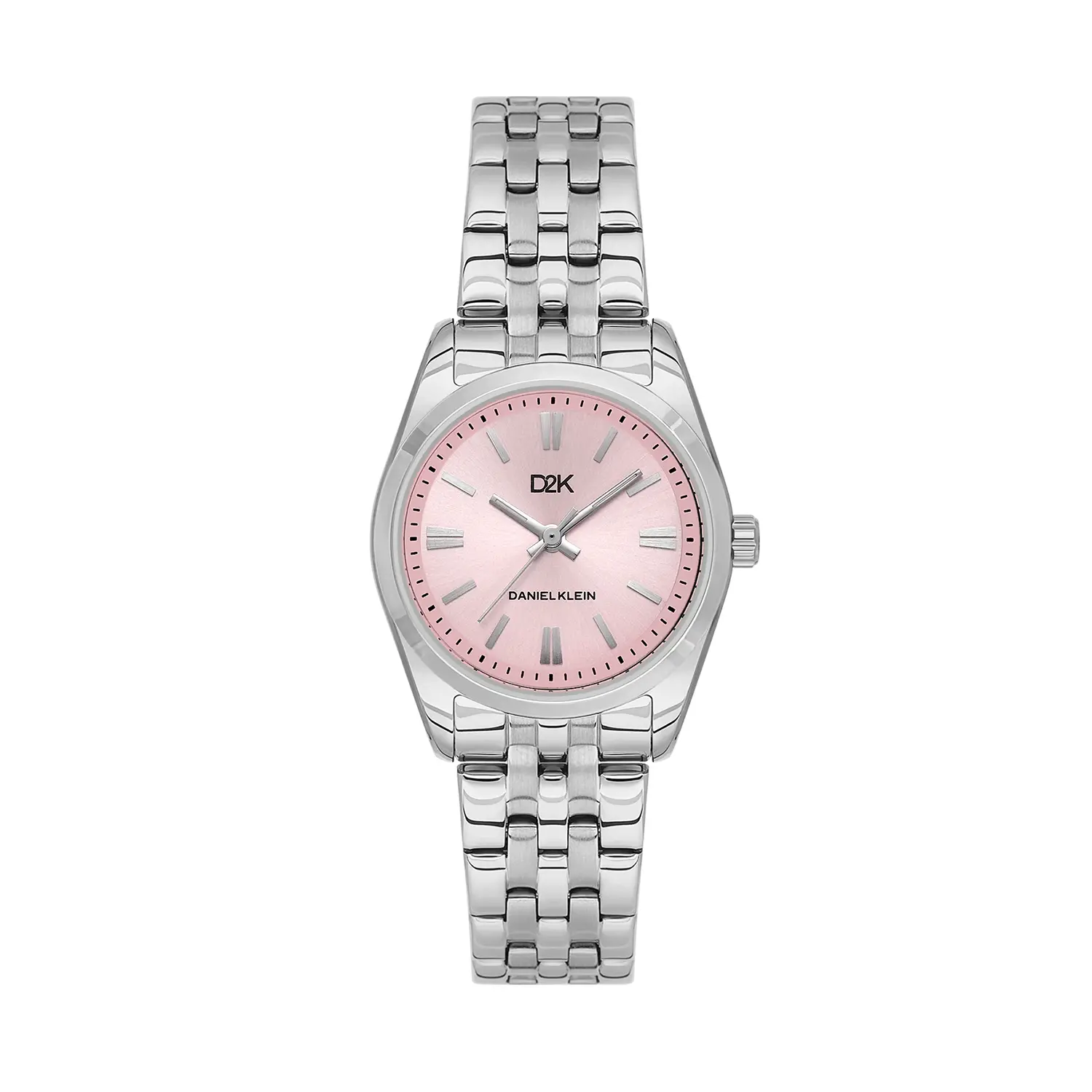 Ceasuri si Ochelari - Daniel Klein D2K DK.1.14458-2 - Ceas dama quartz argintiu cu cadran roz