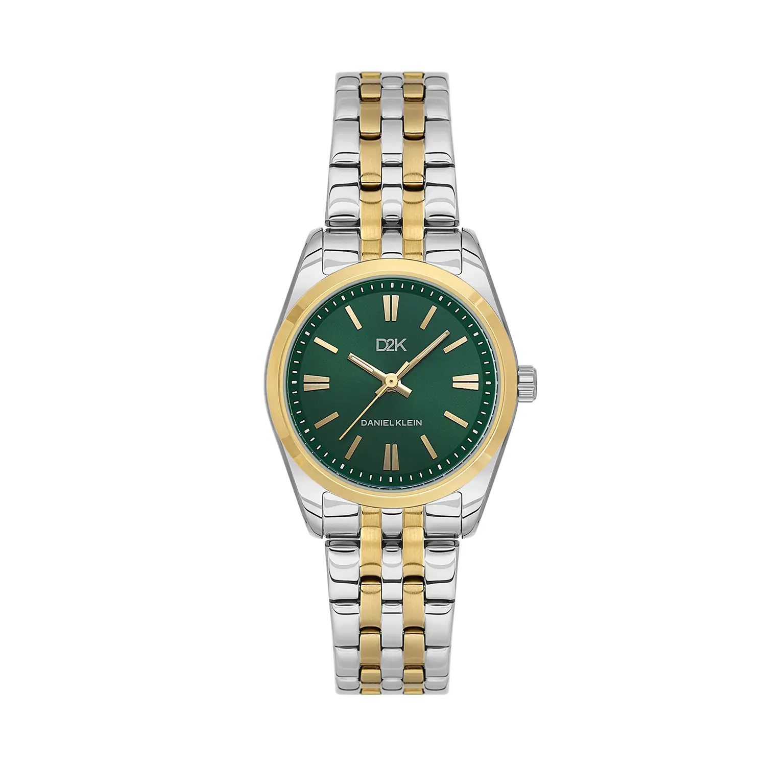 Ceasuri si Ochelari - Daniel Klein D2K DK.1.14458-7 - Ceas dama quartz verde, auriu si argintiu