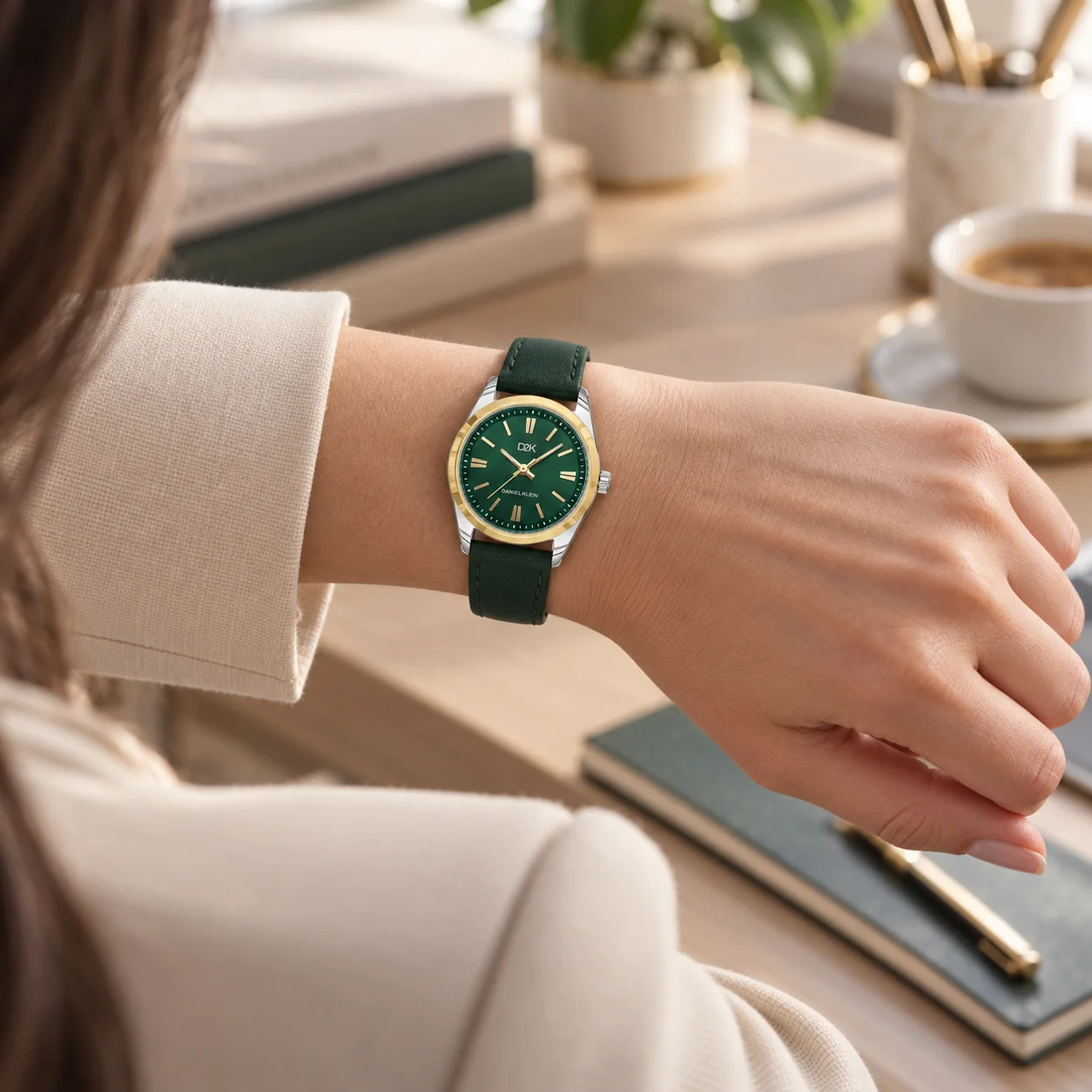 Daniel Klein D2K DK.1.14459-5 - Ceas dama quartz verde [2]