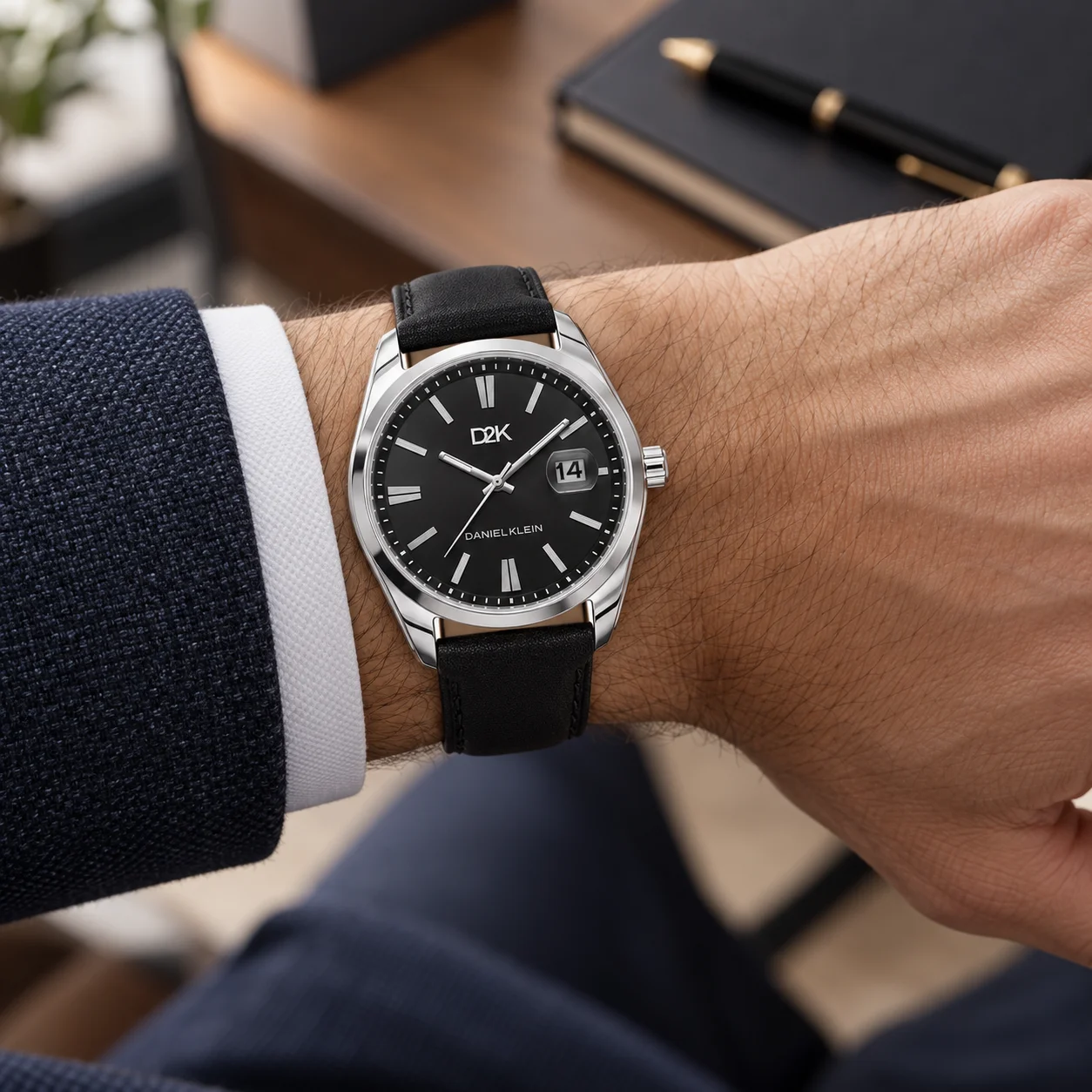 Daniel Klein D2K DK.1.14460-2 - Ceas barbatesc quartz negru [2]