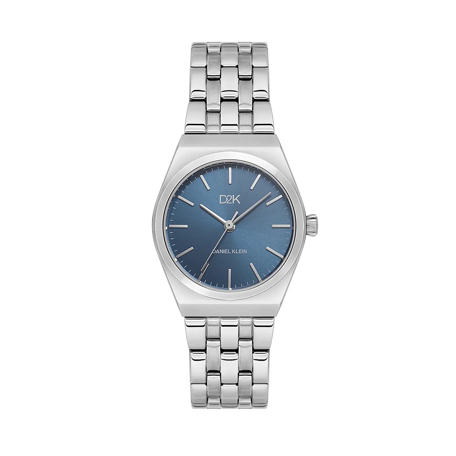 Ceasuri si Ochelari - Daniel Klein D2K DK.1.14472-3 - Ceas dama quartz argintiu cu cadran albastru