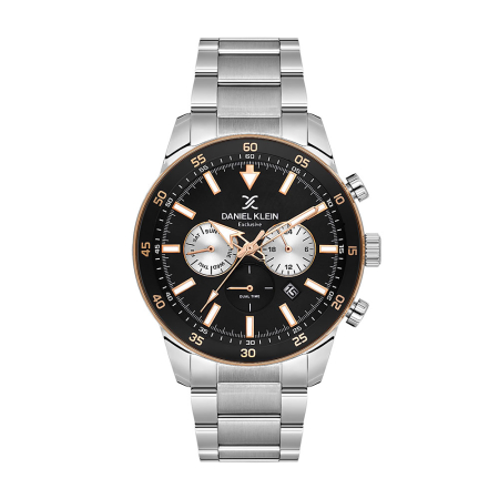 Ceasuri si Ochelari - Daniel Klein Exclusive - Ceas Barbatesc Quartz Argintiu DK.1.14256-4
