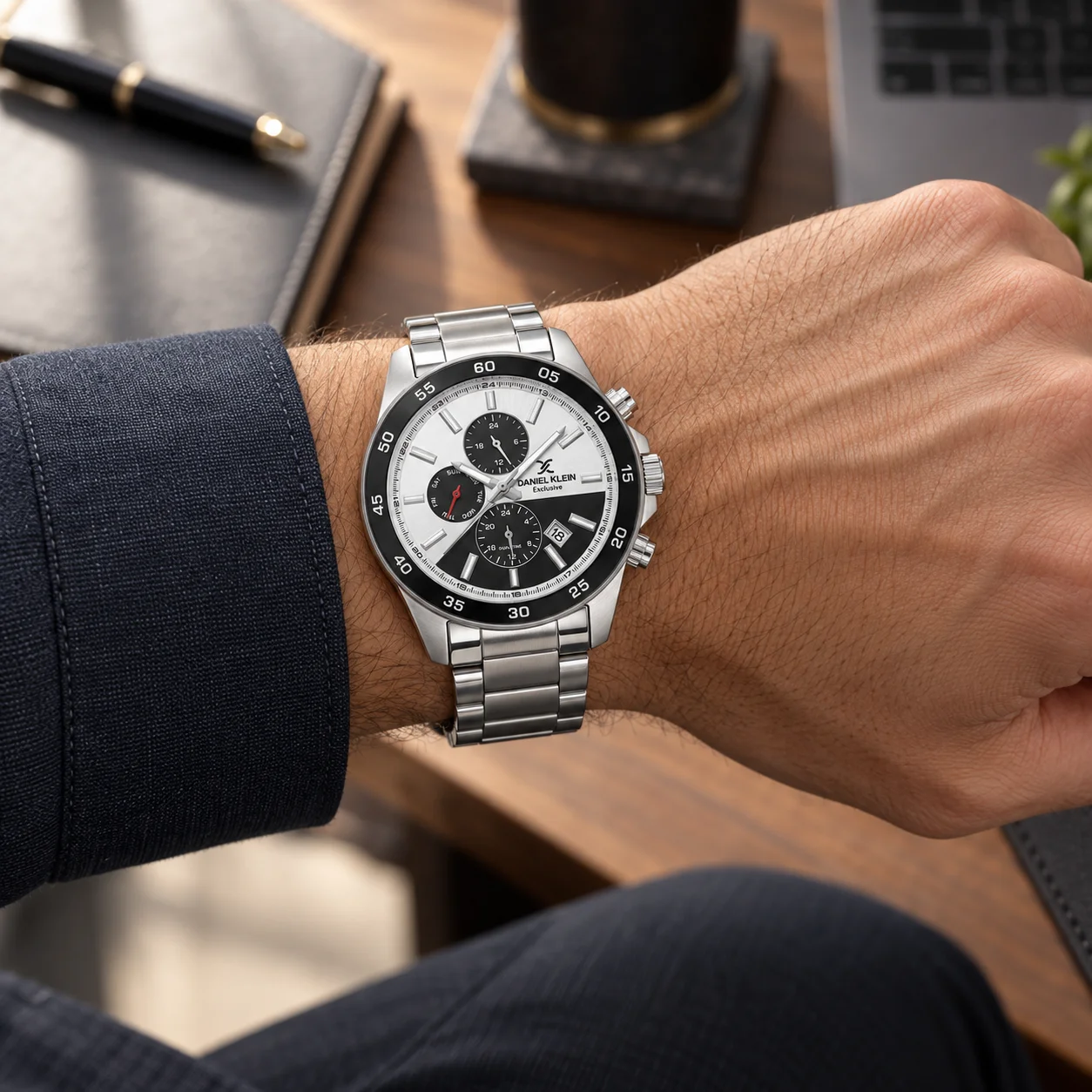 Daniel Klein Exclusive - Ceas Barbatesc Quartz Argintiu DK.1.14353-1 [2]