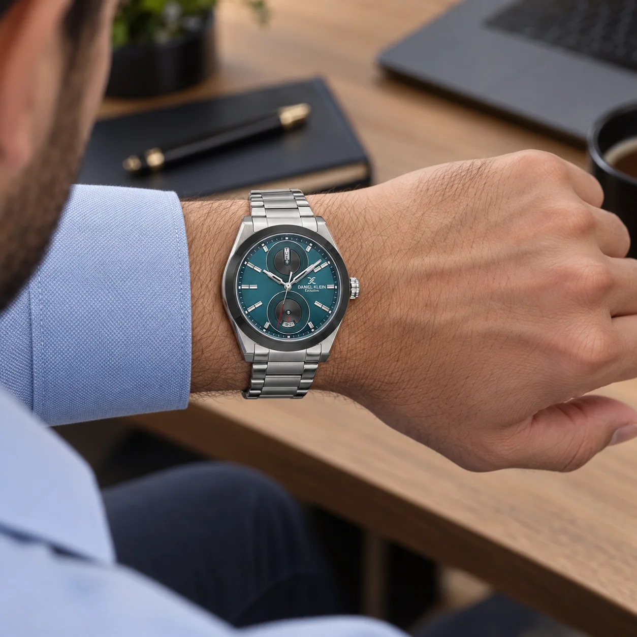 Daniel Klein Exclusive - Ceas Barbatesc Quartz Argintiu DK.1.14359-6 [2]