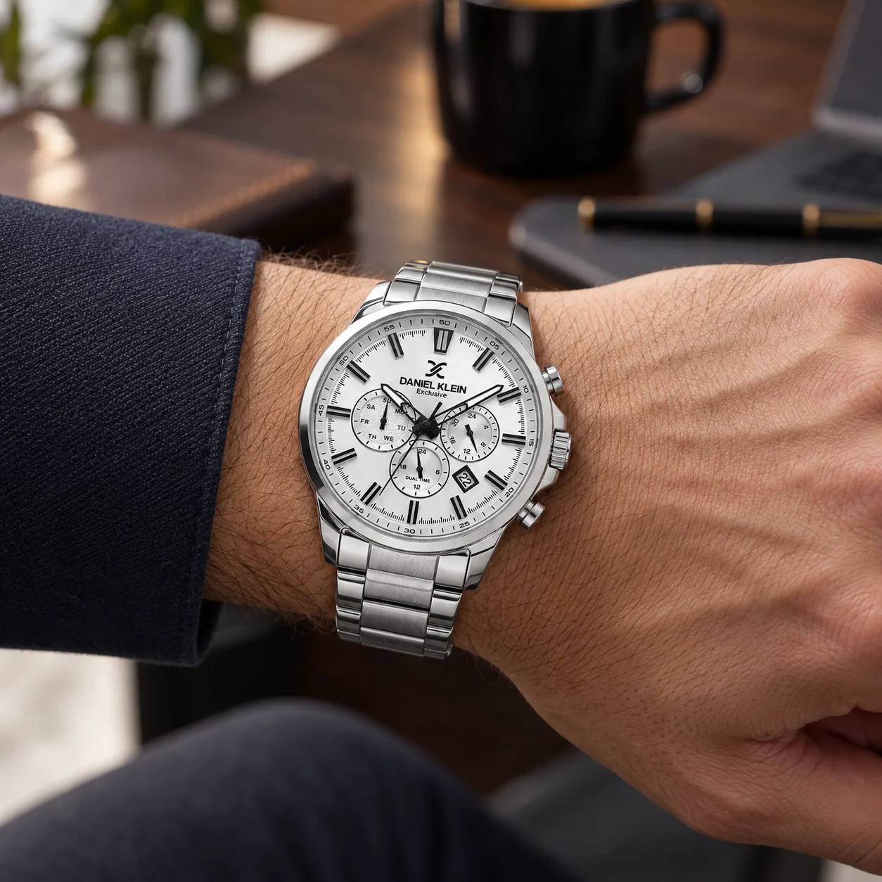 Daniel Klein Exclusive - Ceas barbatesc quartz argintiu DK.6.14440-1 [2]