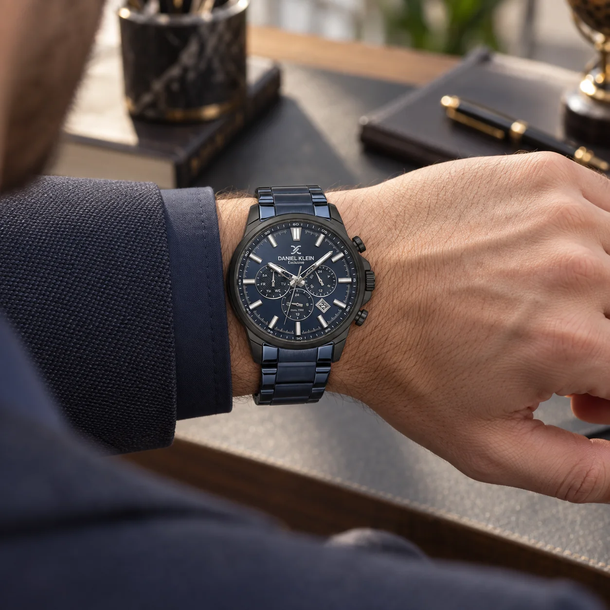 Daniel Klein Exclusive - Ceas Barbatesc Quartz Bleumarin DK.6.14440-6 [2]