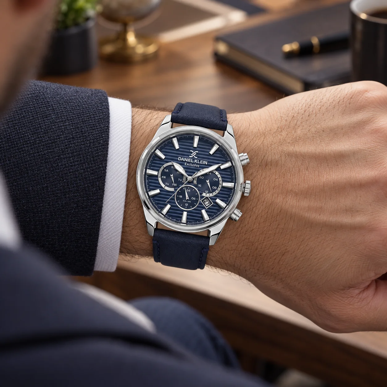 Daniel Klein Exclusive - Ceas Barbatesc Quartz Bleumarin DK.6.14444-3 [2]