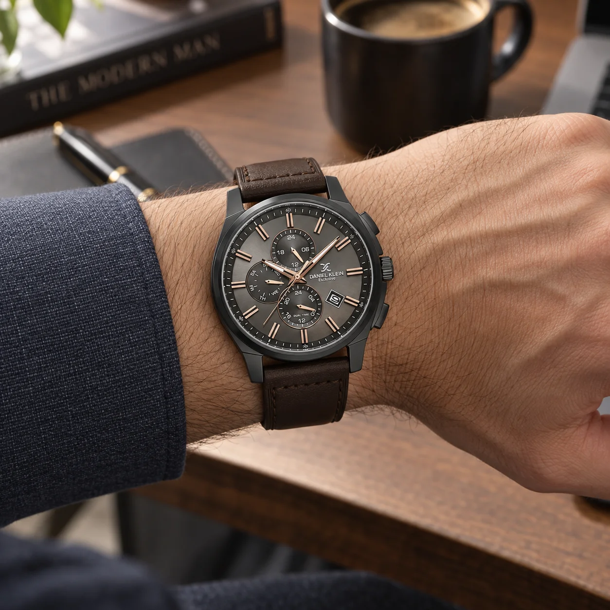 Daniel Klein Exclusive - Ceas Barbatesc Quartz Maro DK.1.14349-5 [2]