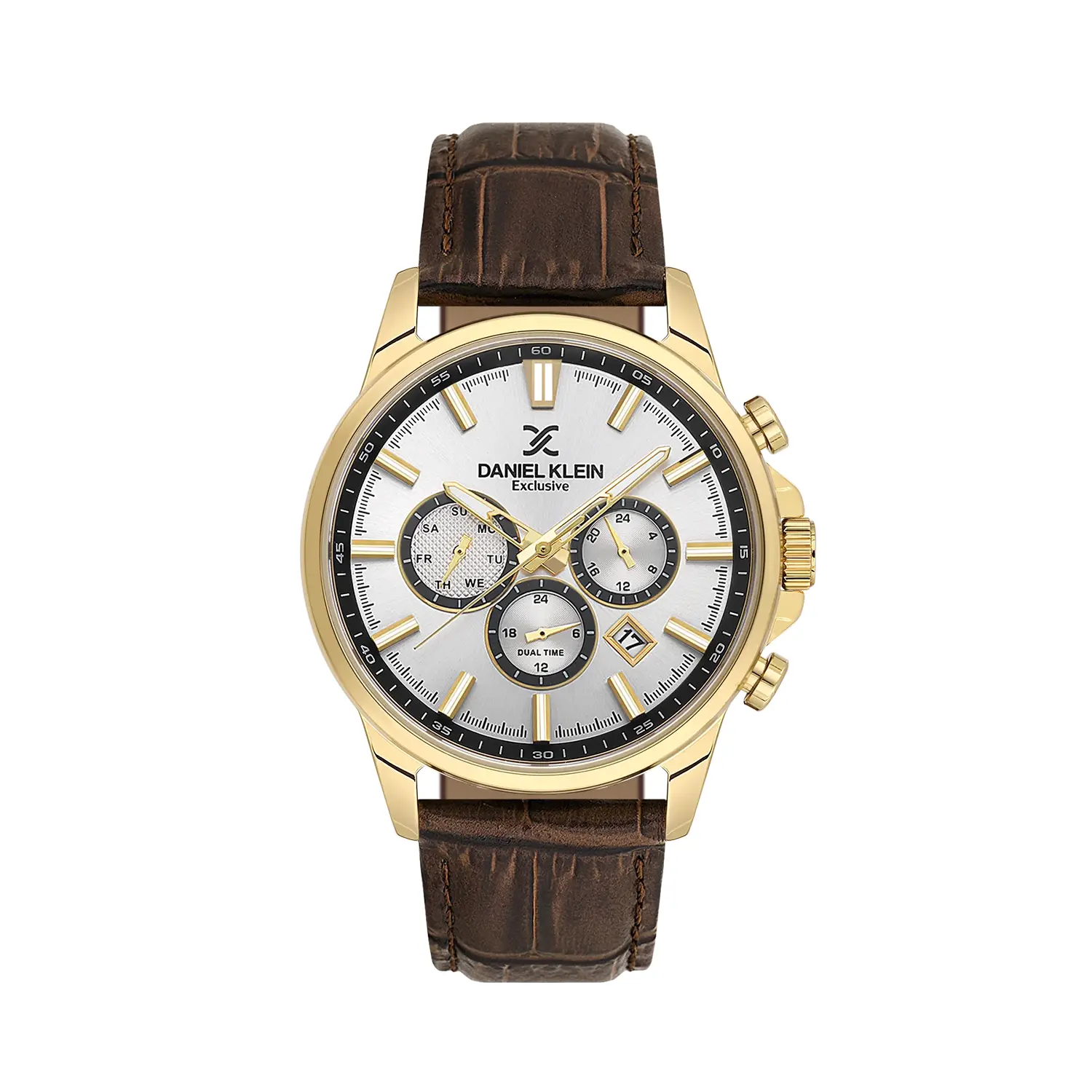 Ceasuri si Ochelari - Daniel Klein Exclusive - Ceas barbatesc quartz maro DK.6.14441-6