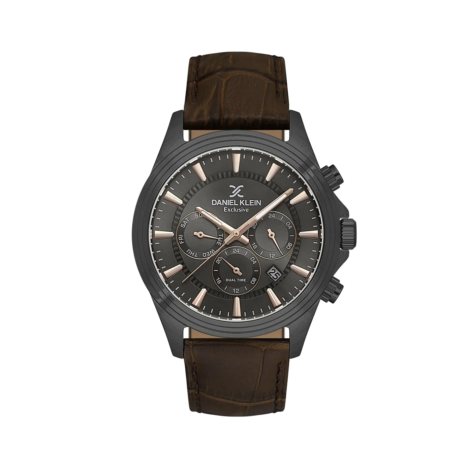 Ceasuri si Ochelari - Daniel Klein Exclusive DK.1.14346-6 - Ceas barbatesc quartz maro