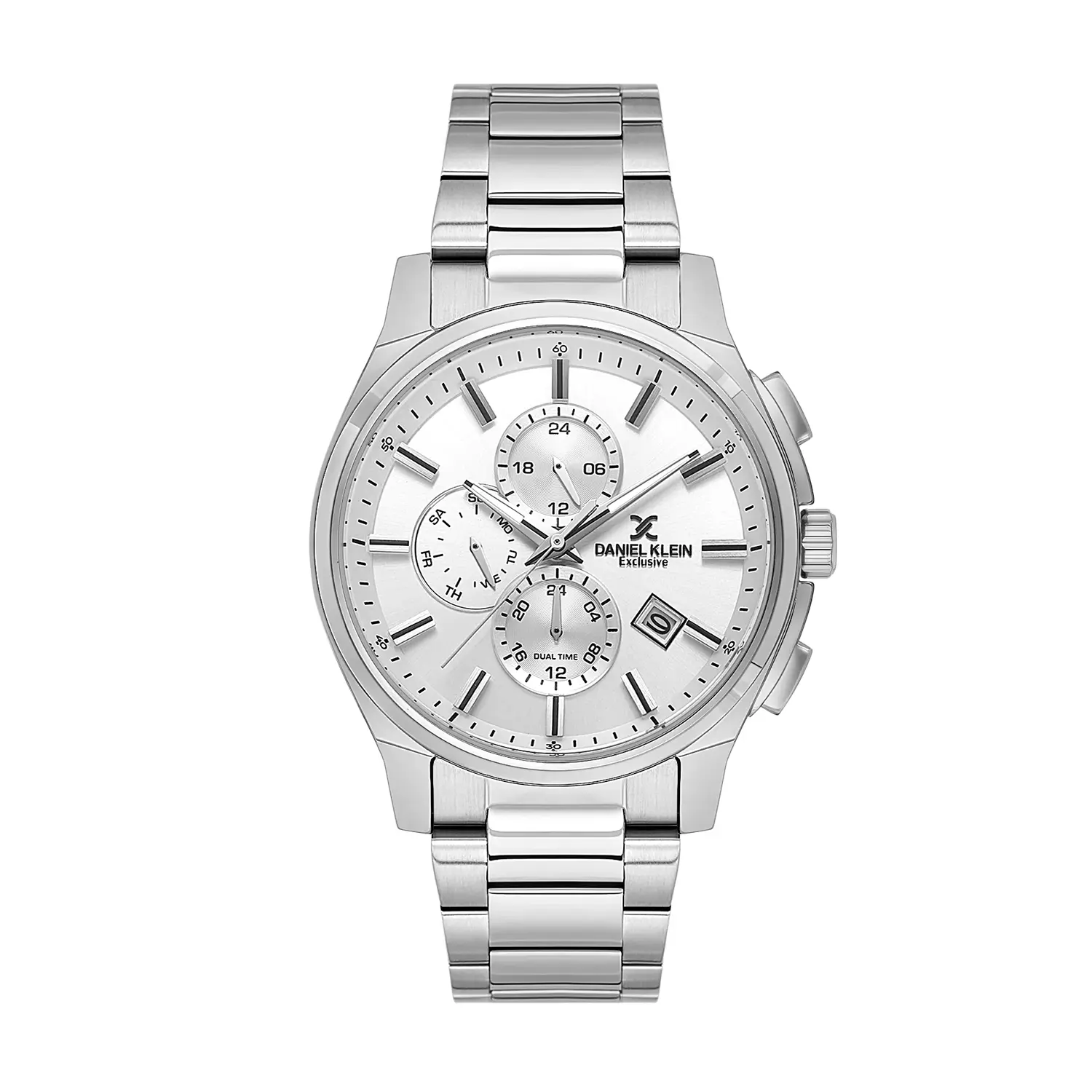 Ceasuri si Ochelari - Daniel Klein Exclusive DK.1.14350-1 - Ceas barbatesc argintiu quartz