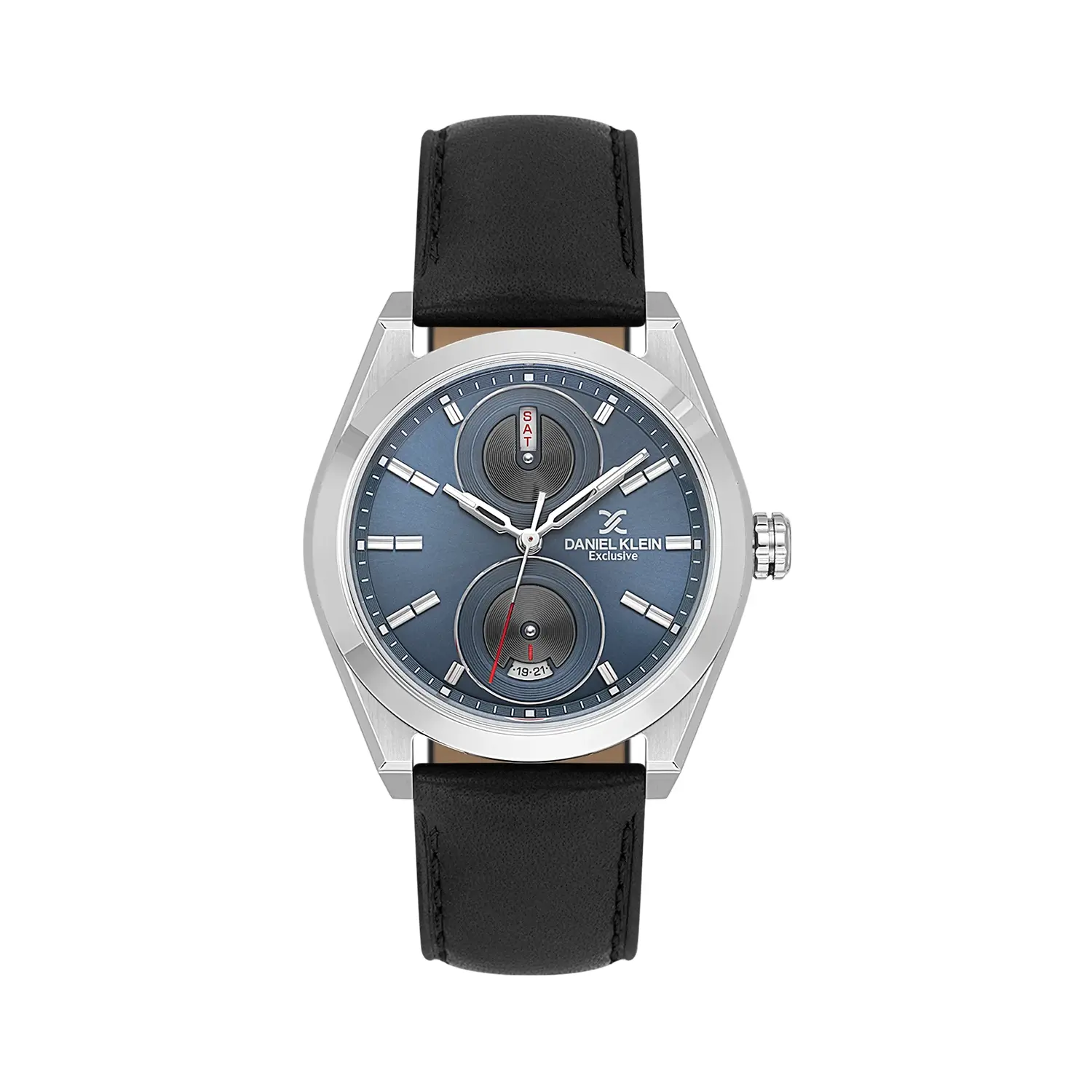 Ceasuri si Ochelari - Daniel Klein Exclusive DK.1.14360-4 - Ceas barbatesc quartz albastru cu curea neagra