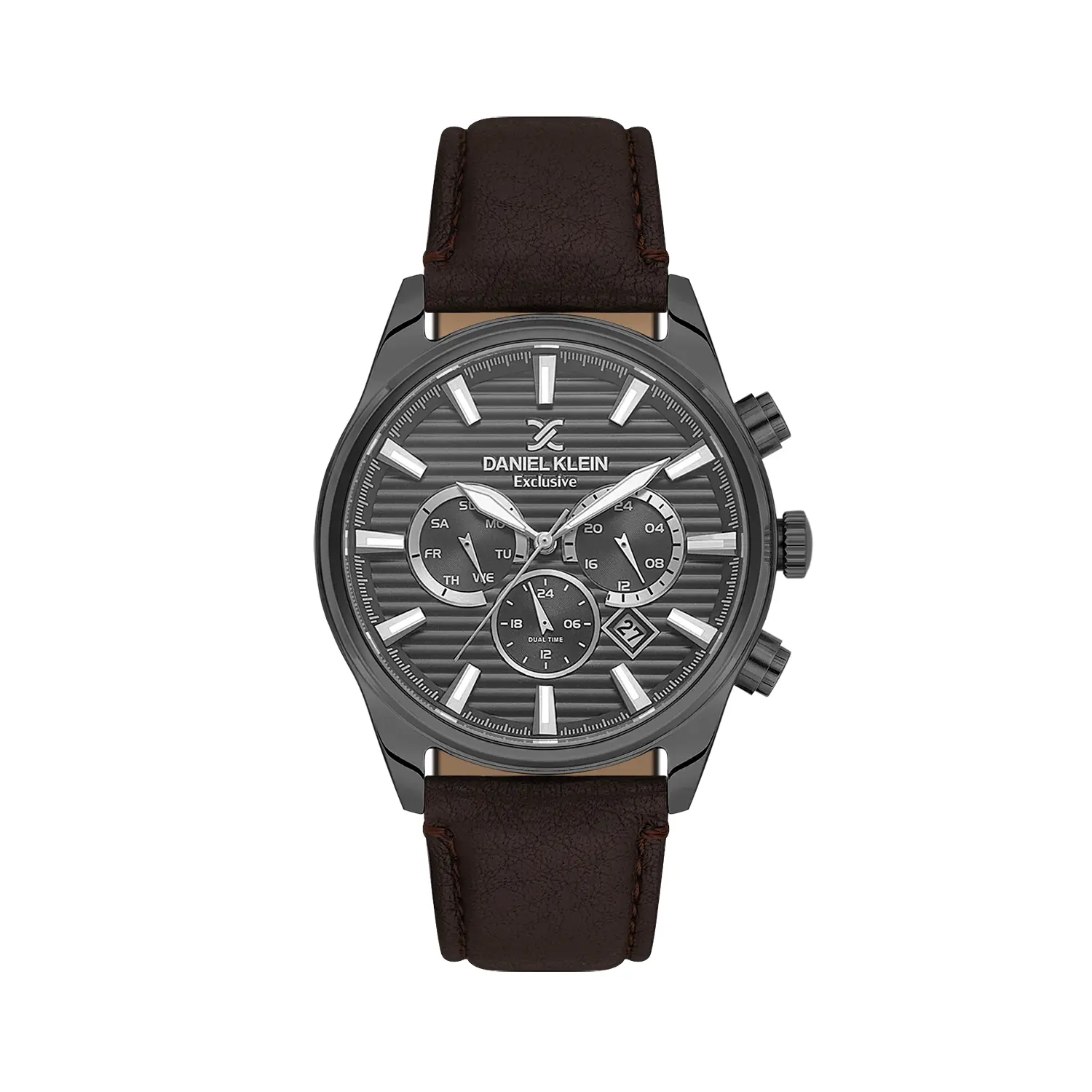 Ceasuri si Ochelari - Daniel Klein Exclusive DK.6.14444-6 - Ceas barbatesc quartz maro