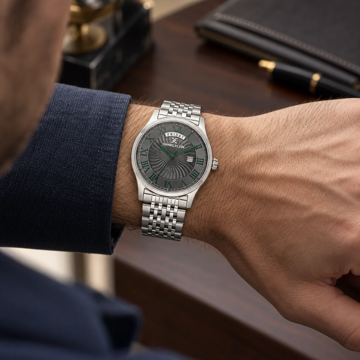Daniel Klein Premium - Ceas Barbatesc Quartz Argintiu DK.1.14335-4 [2]
