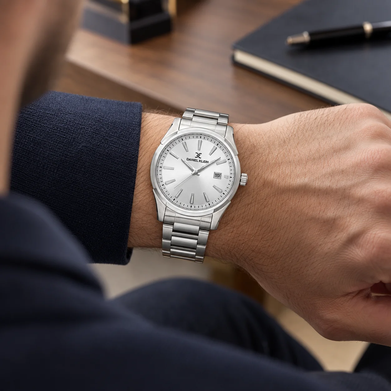 Daniel Klein Premium - Ceas Barbatesc Quartz Argintiu DK.1.14379-1 [2]