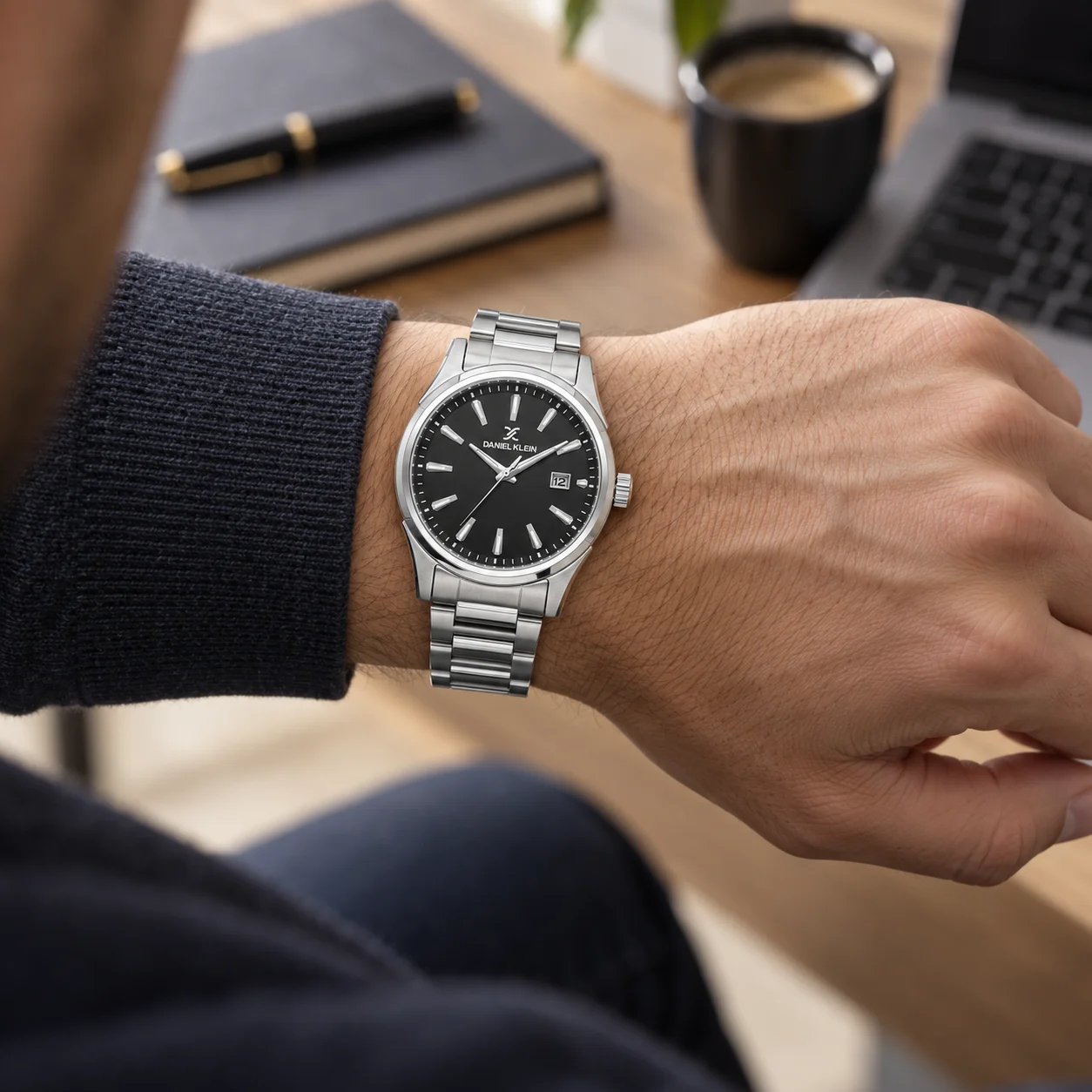 Daniel Klein Premium - Ceas Barbatesc Quartz Argintiu DK.1.14379-2 [2]