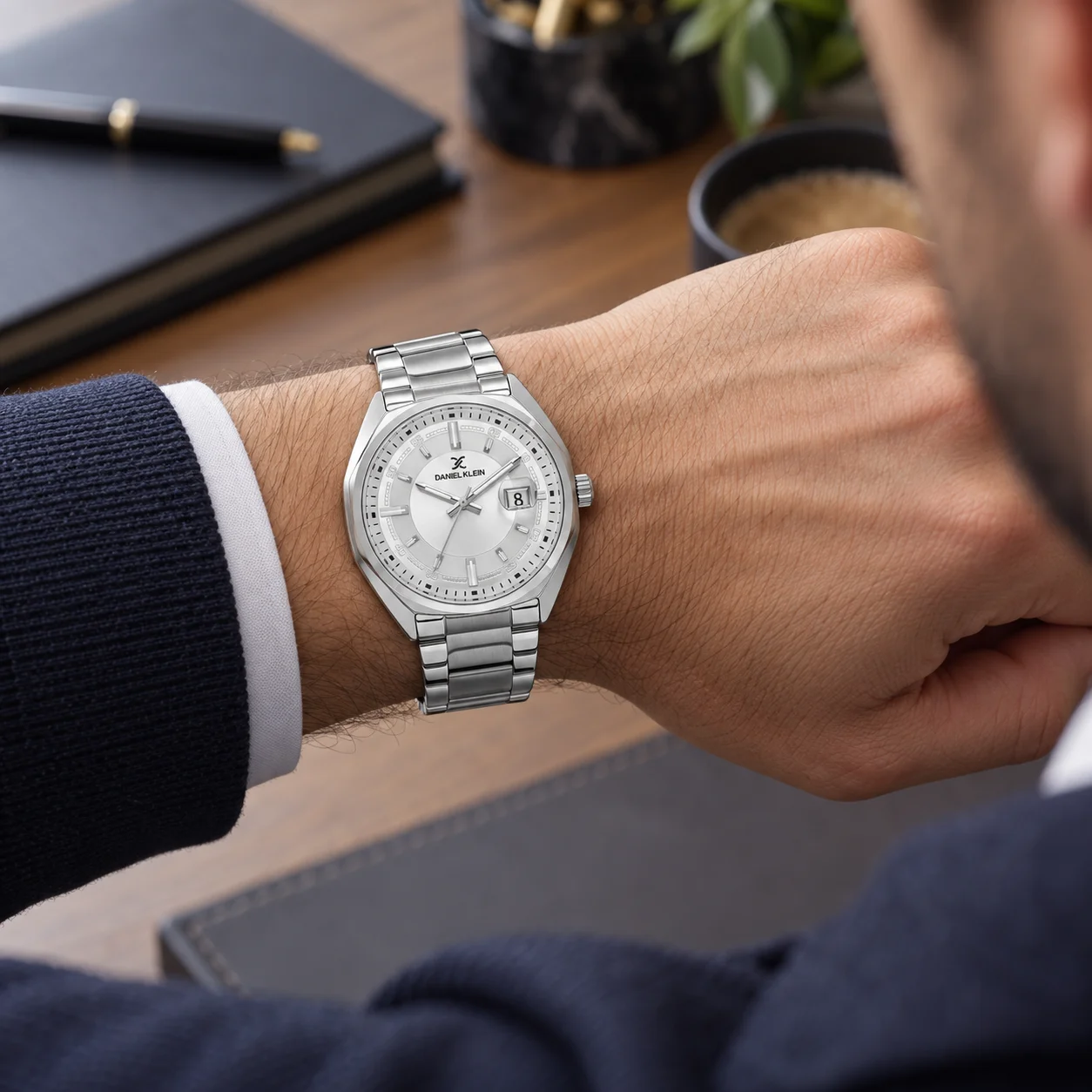 Daniel Klein Premium - Ceas Barbatesc Quartz Argintiu DK.6.14451-1 [2]