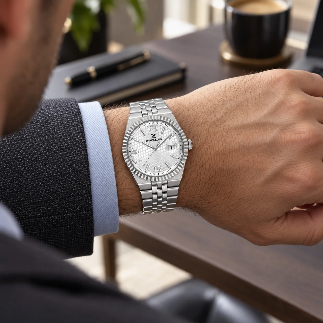 Daniel Klein Premium - Ceas Barbatesc Quartz Argintiu DK.6.14718-1 [2]