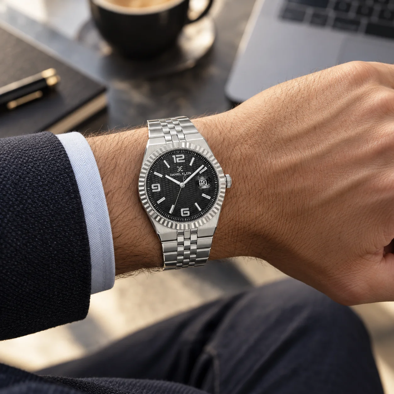 Daniel Klein Premium - Ceas Barbatesc Quartz Argintiu DK.6.14718-2 [2]