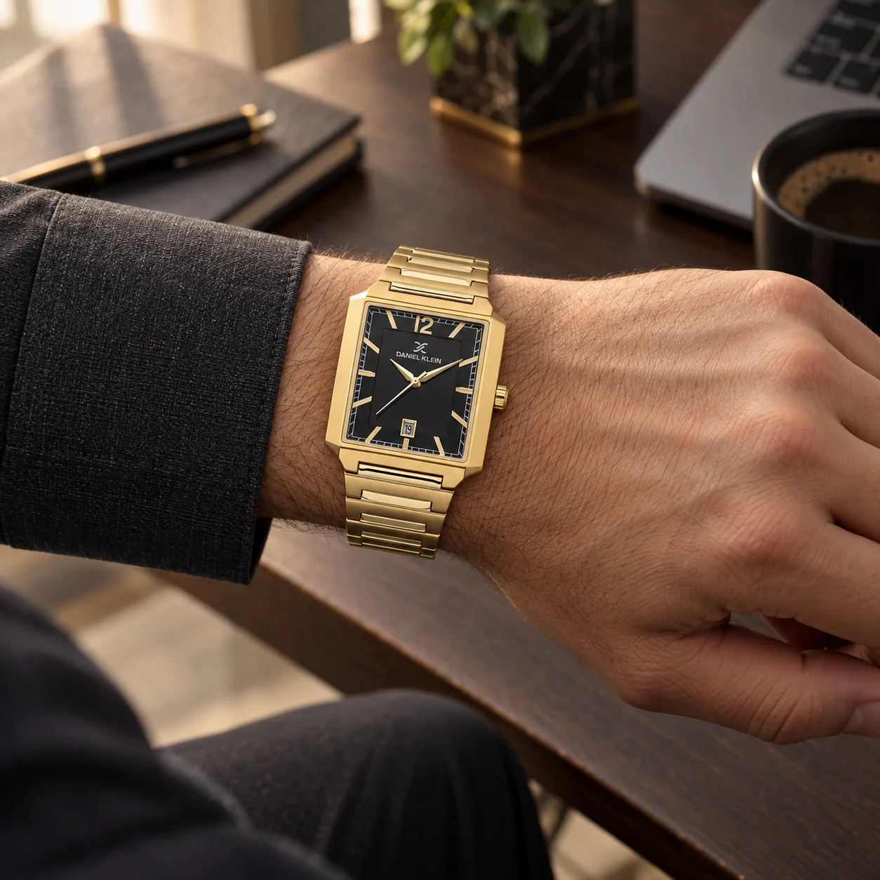 Daniel Klein Premium - Ceas Barbatesc Quartz Auriu DK.1.14339-4 [2]