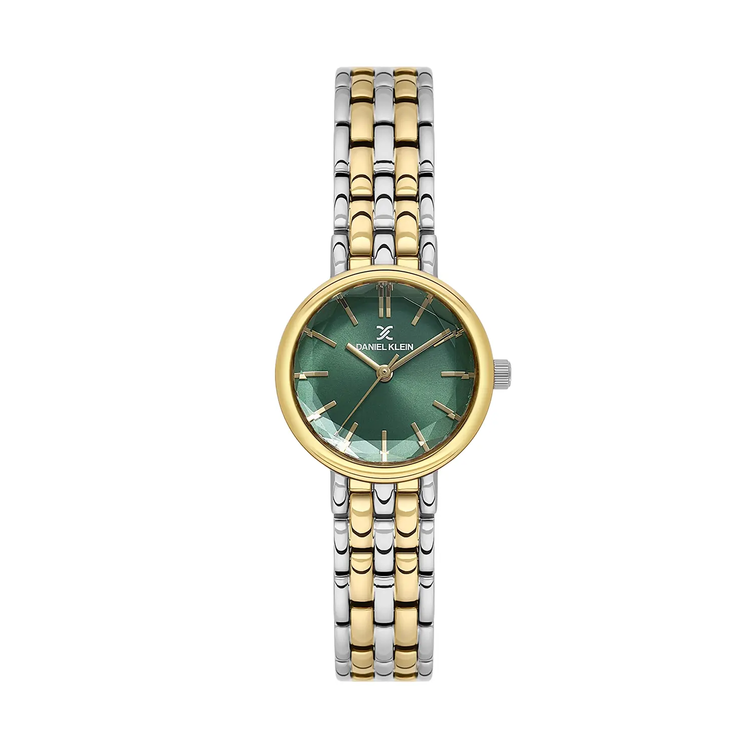 Ceasuri si Ochelari - Daniel Klein Premium DK.1.14300-5 - Ceas dama quartz verde, auriu si argintiu