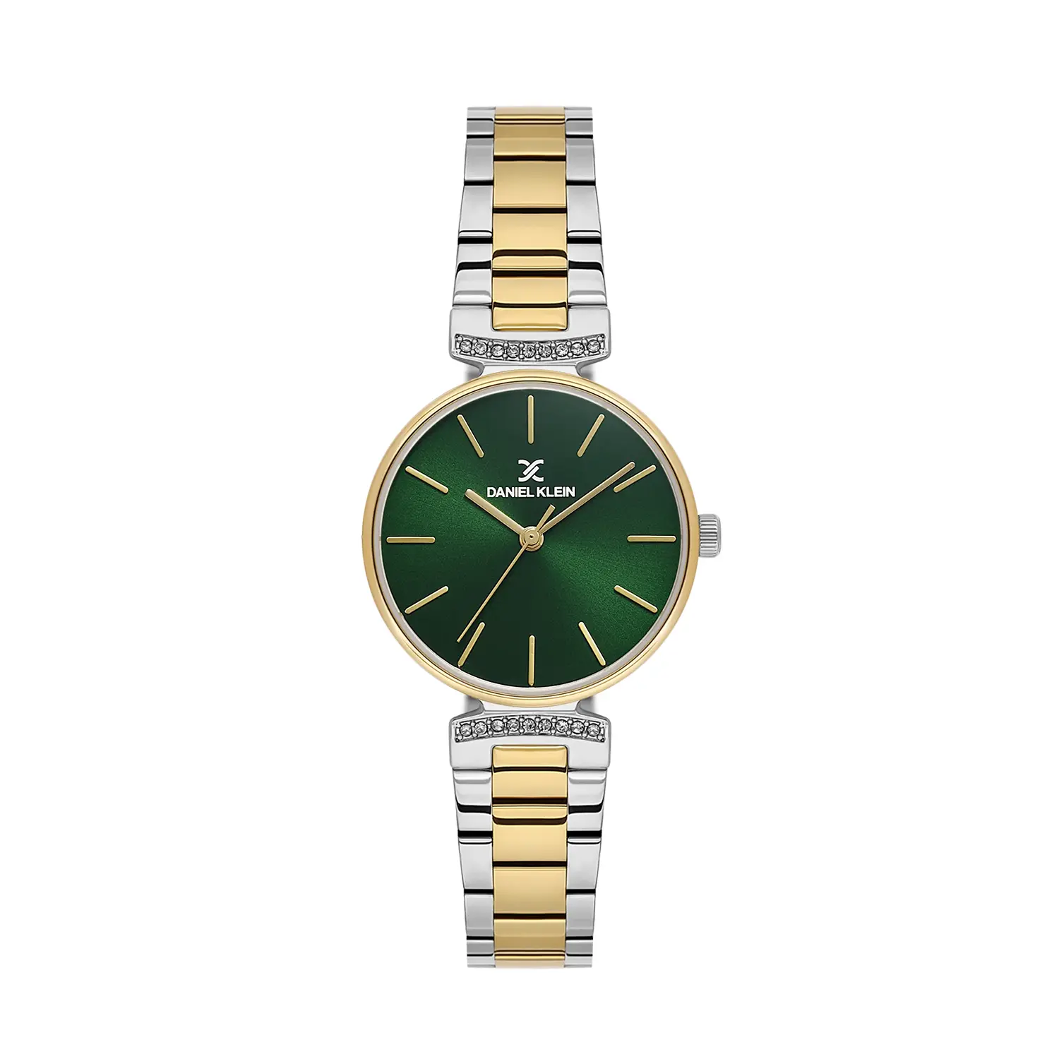 Ceasuri si Ochelari - Daniel Klein Premium DK.1.14301-5 - Ceas dama quartz verde, auriu si argintiu