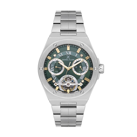 Ceasuri - Daniel Klein Skeleton - Ceas Barbatesc Automatic Argintiu DK.1.14280-4
