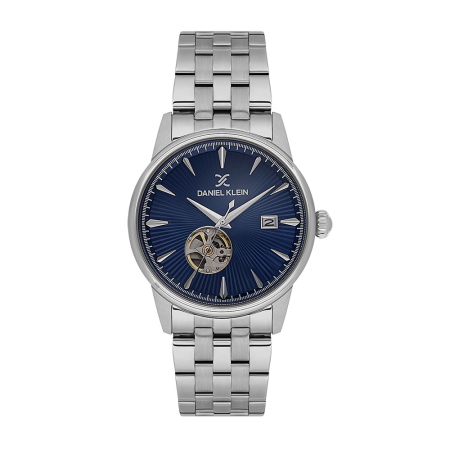 Ceasuri - Daniel Klein Skeleton - Ceas Barbatesc Automatic Argintiu DK.1.14284-3
